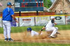 Baseball 2015: JHS (6) vs Holy Cross (8); Tiger Field, April 4