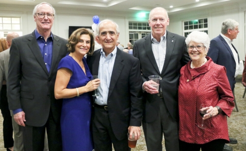 Jerry Slattery, Mary Kuhlmann and Mike Valentino, and Bill and Elise Brundige