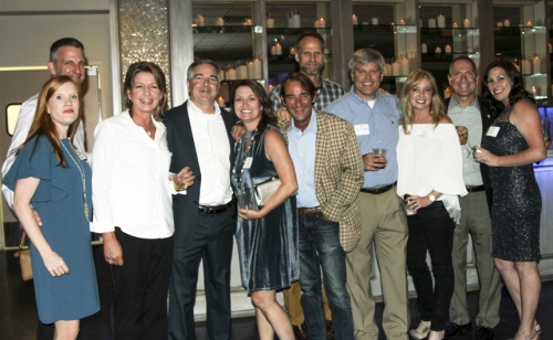 Stephen and Ashley Tonguis, Pam and Michael Marquis, Gina Knight and Malcolm Schwarzenbach, Stephen Ryan, Sean and Shannon Fagan, and Lance and Katie Engolia