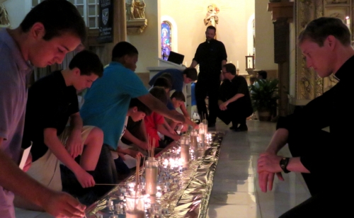 Main Altar Candle Lighting