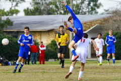 Soccer 2014-15: JHS (1) vs Archbishop Rummel (0); Raiders\' Field, January 17