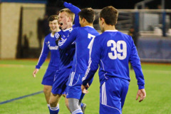 Soccer 2014-15: JHS (1) vs Holy Cross (0); John Ryan Stadium, January 7