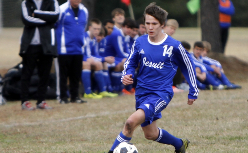 Jesuit Soccer visits St. Michael's Special School