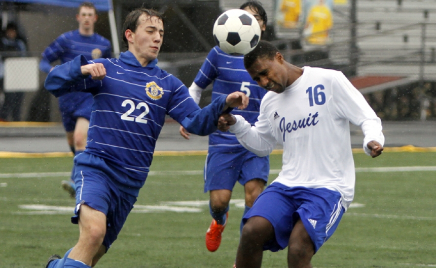 Soccer, Jesuit vs. East Ascension, St. Paul's Holiday Tournament, 12.28.13