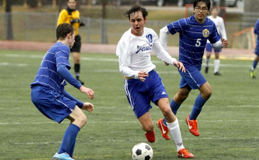 Soccer, Jesuit vs. East Ascension, St. Paul's Holiday Tournament, 12.28.13
