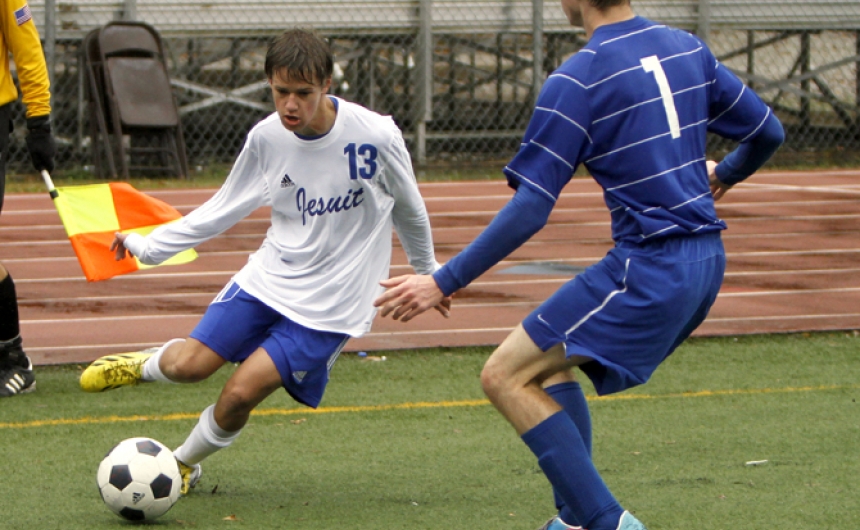 Soccer, Jesuit vs. East Ascension, St. Paul's Holiday Tournament, 12.28.13