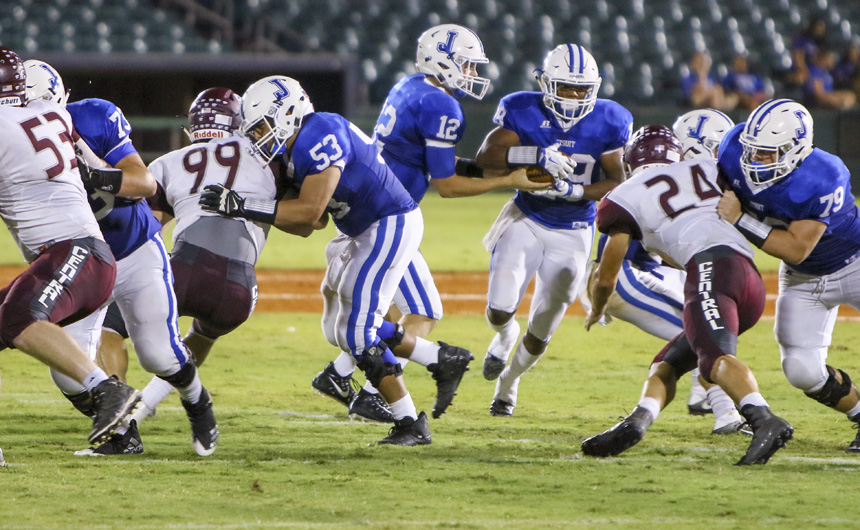 Touchdown, Jesuit! Blue Jays Snag First Victory Over Central (BR) 42-10 ...