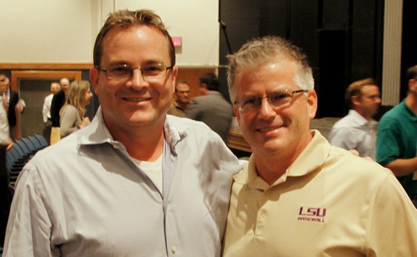 Brett Forshag and Andy Galy, from the Class of 1984 played baseball together at Jesuit and LSU. The two have remained life-long friends.