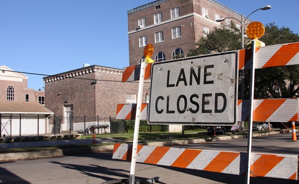 Road closures for the construction project on Banks Street (from Carrollton Ave. to St. Patrick St.) have begun. Construction for the entire project, which also includes repairs on Jefferson Davis Pkwy. and Bienville St., is expected to be complete by March 2014.