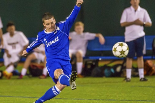 Senior Will McQueen scored one of four goals that pushed the Blue Jays past Ben Franklin at John Ryan Stadium.