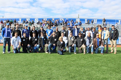 Blue Jay soccer players from the past returned to their alma mater to connect with today’s soccer Jays at the Jesuit Soccer Homecoming on Saturday, Jan. 4 at John Ryan Stadium.