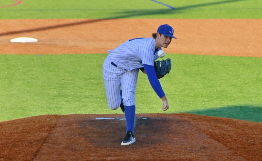 Senior pitcher C.J. Avrard is expected to start against Holy Cross on Thursday, April 10. The Jays and Tigers play at UNO's Privateer Park with first pitch at 6 p.m.