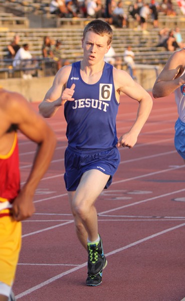 Junior Patrick Lacour took first place in the 800 meter run, helping the Blue Jays to a third place finish at the District 9-5A Championship.