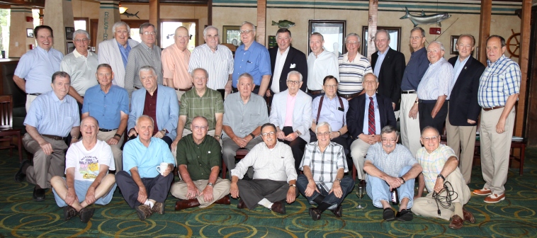 Members of the Class of 1956 dine together once a month to remain connected to each and to keep their connection with Jesuit. On July 8, the 56ers dined at Landry's on the shore of Lake Pontchartrain.