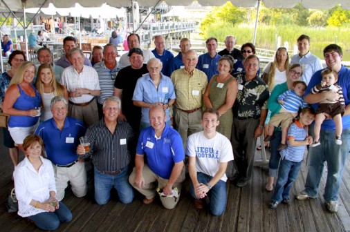 Blue Jays and their families living in the Pensacola-Mobile-Destin area enjoy a party at the Fish House Restaurant in Pensacola, Florida on Friday, Sept. 26. Jesuit 