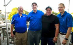 Mike Waldo '70, Adam Ganucheau '04, Ernie Danjean '82, and Brad Bordes '94 form the Emerald Coast Alumni Chapter leadership team.