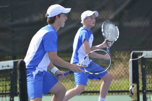 The sophomore doubles duo of Jack Steib and Trey Hamlin has looked impressive in practice.