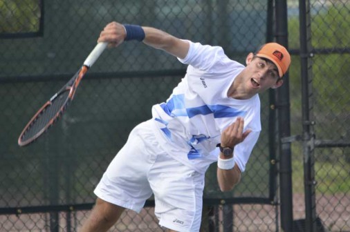 Senior Gregory Suhor posted wins on Line 1 singles and doubles as the tennis team raised its record to 9-0 with a win over Brother Martin on Tuesday, March 24