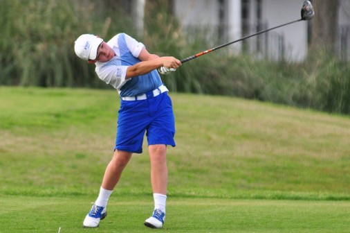 Freshman Jake Kuebel posted the low round of the day to help the Blue Jay golf team tame the Tigers of Holy Cross, 159-161.  The district match took place on Monday, March 23, at Lakewood Golf Club.