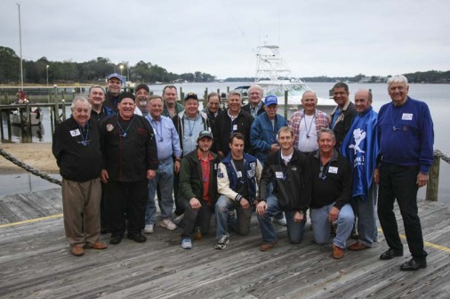 A large group of Blue Jays and their families spent an afternoon celebrating Jesuit's 2014 football state championship at Ernie's Dockside Oyster Bar & Café in Niceville, Florida. It was the inaugural event for the Emerald Coast alumni chapter (Mobile-Pensacola-Destin).