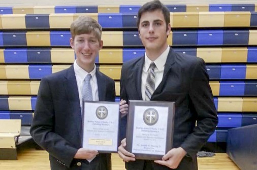 Junior Andrew Cerise and senior Mako Giordano became only the second Public Forum team in Jesuit's history to qualify to the TOC.
