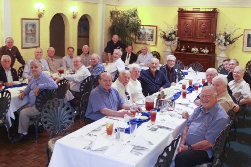 Members of the Class of 1958, led by Br. Billy Dardis, S.J., Joe Gendusa, and Lionel Carey, met for lunch at Smilie's on Jefferson Highway on Friday, May 8. 