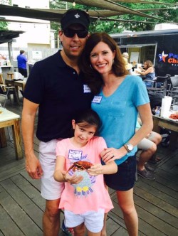 Jason Murphy '91 with wife Sheridan and daughter Bridget Anne