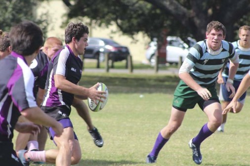 Jacob Campos '13, who played football and rugby for Jesuit, has developed into a leader of the Spring Hill rugby team.