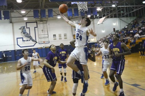 Junior Will Hillery led the Blue Jays with eight points against St. Augustine on Tuesday, Jan. 26.