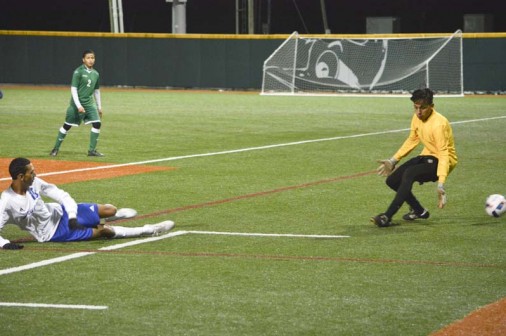 José Aleman beats Grace King's goalie for Jesuit's only goal of the evening in a 1-0 victory on Wednesday, Jan. 6.