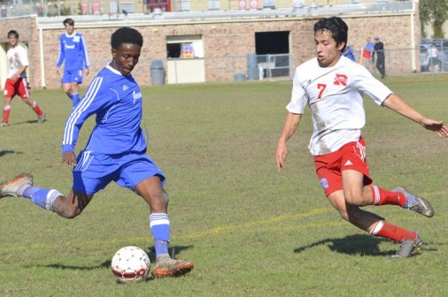 Senior Charles Rice opened up the scoring in Jesuit's 3-0 win over Rummel on Saturday, Jan. 9.
