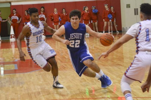 Senior point guard Mark Beebe scored six points, pulled down eight rebounds , dished out three assists, and accounted for two steals--without turning the ball over once--in Jesuit's 43-40 win over Rummel on Saturday, Feb. 13.