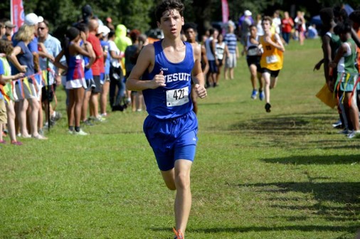 Sophomore Michael Buisson, running his first varsity three-mile race, crossed the line second for the Jays on Saturday, Sep. 18 at the Rummel-Chapelle Invitational. 