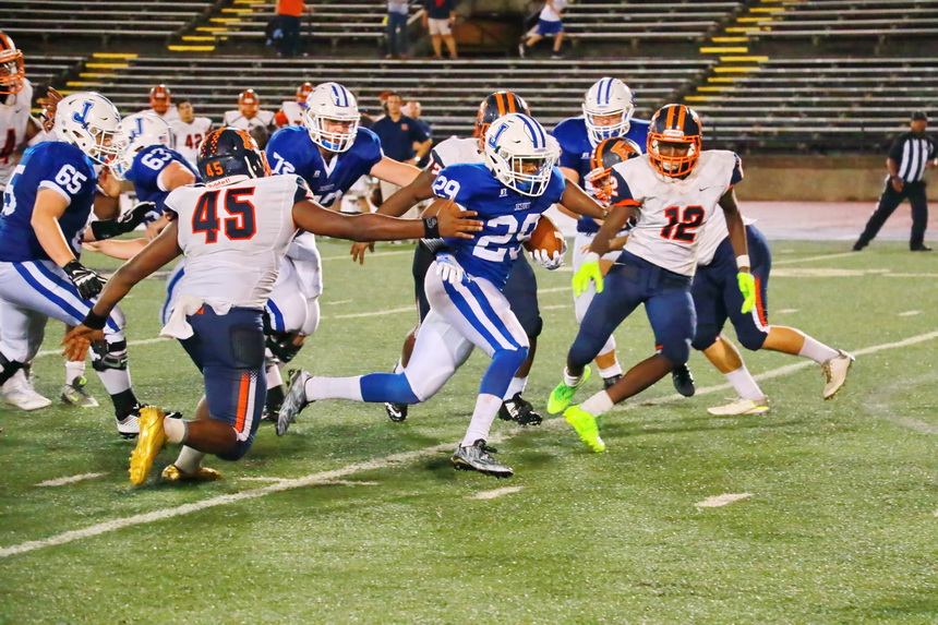 Sophomore Willie Robinson got some playing time in the second half and scored his first touchdown as a Blue Jay.