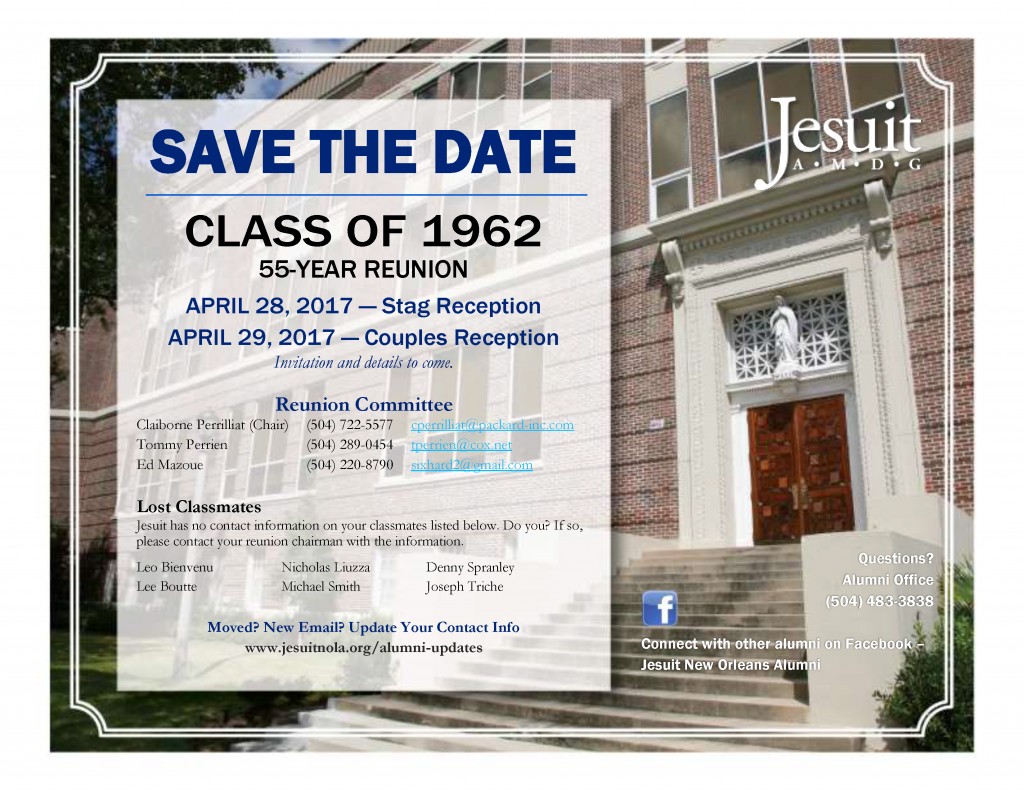 Class of 1962 - Click image to view PDF.