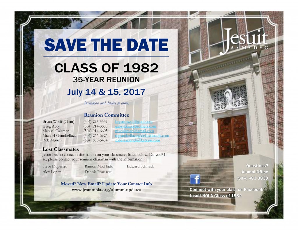 Class of 1982 Page – Click  image to view PDF.