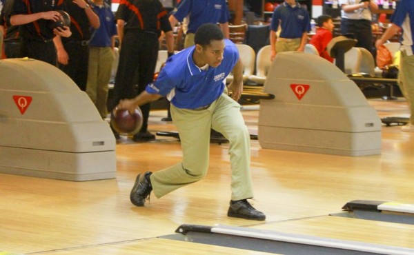 Sophomore Adam Francis is one of six returning varsity bowlers for the 2016-17 season.