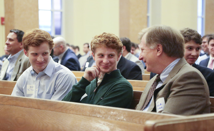 Fathers Join Sons On Campus for Evening of Fellowship