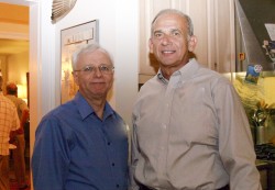 Mal Villarrubia and Glenn Gennaro at the Class of 1966's 45-year reunion in 2011. 