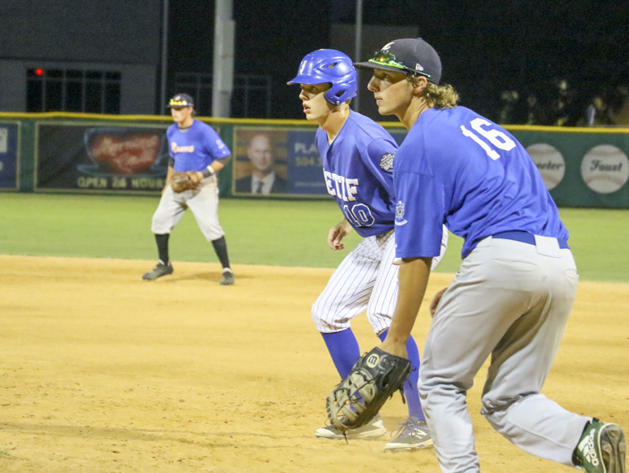 Right fielder Collin Miller recorded the Oilers' lone hit, a lead-off single in the top half of the fifth.