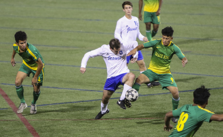 Soccer Overcomes Grace King, 3-1