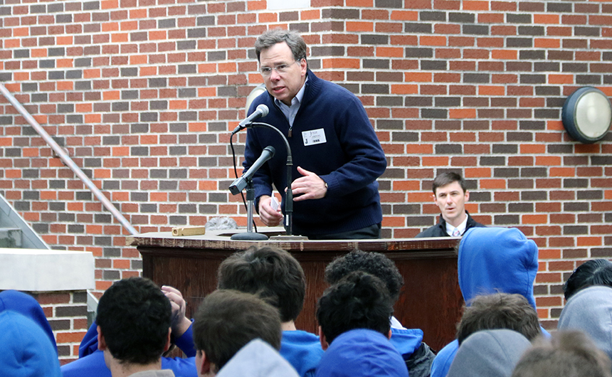 Harry Tompson Clothing Drive Launched by Ward Rice ’84 and Sodality