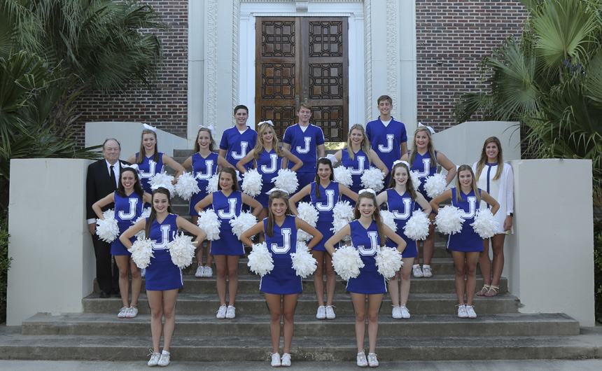 The 2017-18 Jesuit High School Cheerleading Team