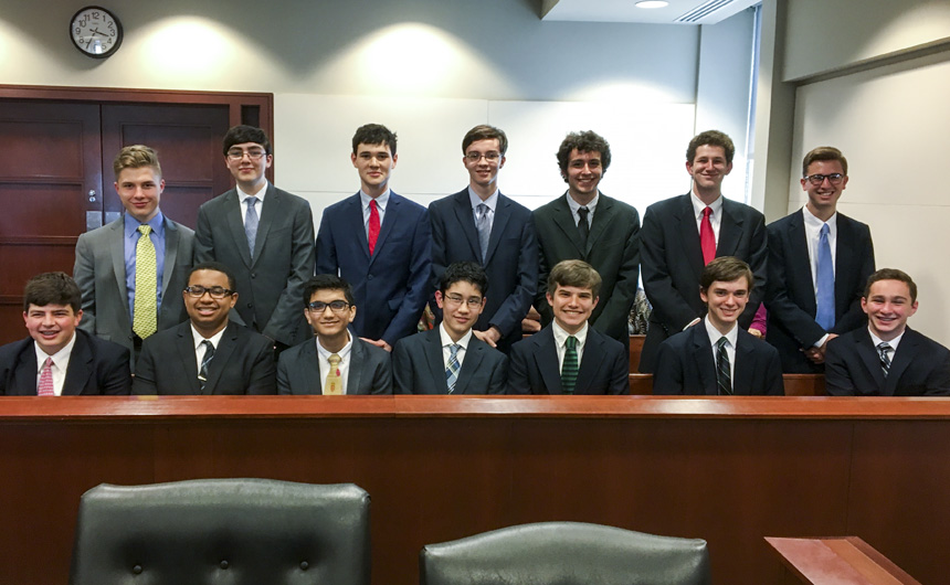 Senior Mock Trial Team Advances to State Competition