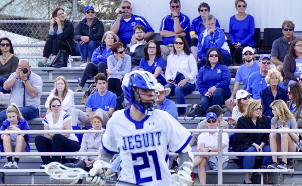 In the last home game of the season at Muss Bertolino, the lacrosse team devoted time to honor the seniors and those who stand (or sit) behind them every step of the way.
