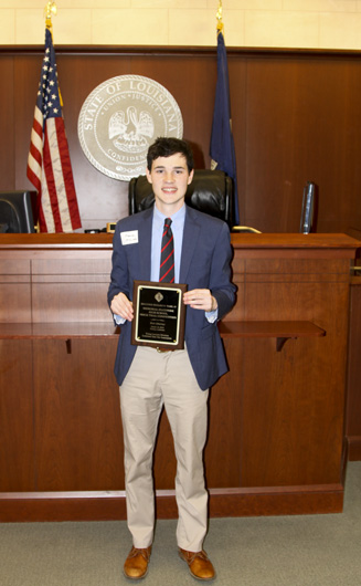 Senior Manuel Molina, 2018 best attorney, won best attorney this season at regionals and at state during the 2017 season.