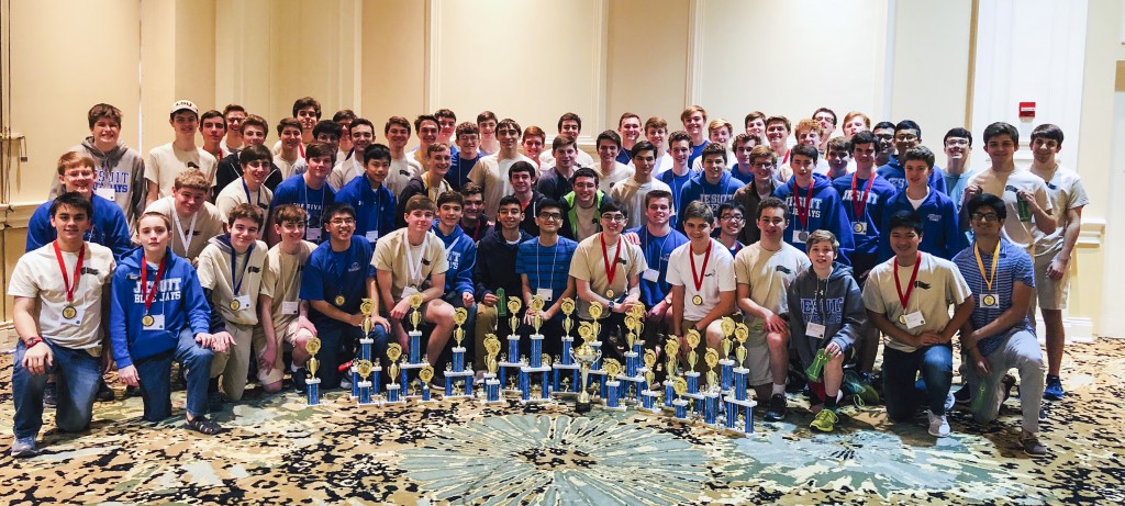 71 Jesuit Blue Jays attended the 2018 Mu Alpha Theta State Convention in Baton Rouge, earning many awards, including the 2nd place overall Sweepstakes Trophy.