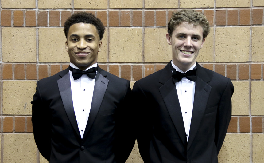 Michael Hull '18 and Jonathan Arnold '18, Jesuit's senior three-sport athletes 