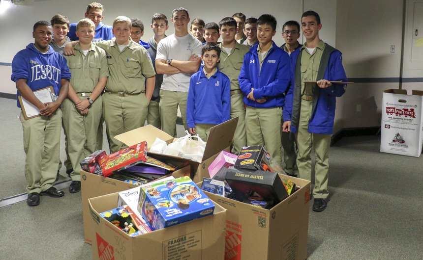 MCJROTC Leads “Toys for Tots” Homeroom Contest Through Dec. 14