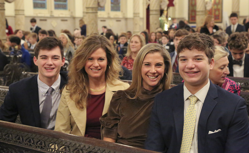 Mother-Son Mass and Reception Strengthens Family Bonds